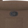 vidaXL Fauteuil inclinable Marron Tissu