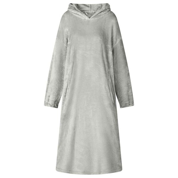 vidaXL Sweat &agrave; capuche couverture Gris l Flanelle