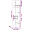 vidaXL Armoire de rangement mince sonoma gris 45x42,5x225 cm