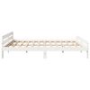 vidaXL Cadre de lit sans matelas blanc 180x200 cm bois massif de pin