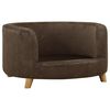 vidaXL Canap&eacute; pour chien Marron 69x69x36 cm Peluche