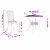 vidaXL Ensemble de salle &agrave; manger pour jardin 7 pcs Bronze Aluminium