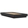 vidaXL Cadre de lit sans matelas noir 90x200 cm