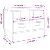 vidaXL Meuble TV blanc 68x39x50,5 cm acier