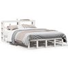 vidaXL Cadre de lit sans matelas blanc 120x200 cm bois de pin massif