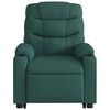 vidaXL Fauteuil inclinable vert fonc&eacute; tissu