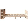 vidaXL Lit biblioth&egrave;que sans matelas 135x190 cm bois de pin massif