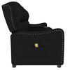 vidaXL Fauteuil de massage inclinable et porte-gobelets 4 places noir