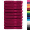 vidaXL Serviettes de sauna de qualit&eacute; sup&eacute;rieure SOLUND 10pcs bordeaux