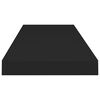 vidaXL &Eacute;tag&egrave;res murales flottantes 2 pcs noir 80x23,5x3,8 cm MDF