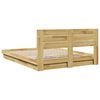 vidaXL Cadre de lit avec t&ecirc;te de lit sans matelas 140x190 cm