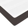 vidaXL Cadre de lit ottoman avec matelas marron fonc&eacute; 80x200 cm tissu