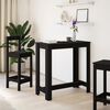 vidaXL Table de bar noir 102x50x103,5 cm bois d'ing&eacute;nierie