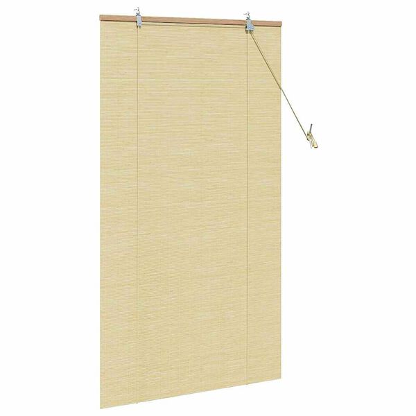 vidaXL Store enrouleur avec des rideaux Nature 80 x 160 cm Bambou