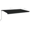 vidaXL Auvent manuel r&eacute;tractable 500x350 cm Anthracite