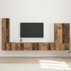vidaXL Ensemble de meuble TV mural Montage mural 6 pcs Bois Ancien