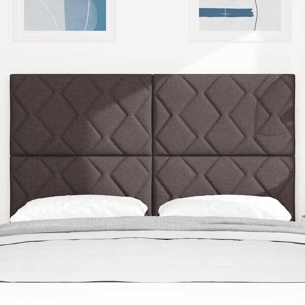 vidaXL T&ecirc;te de lit Gris clair 144 cm tissu