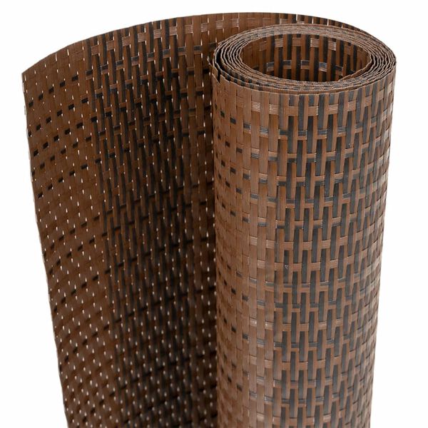 vidaXL Paravent de balcon brun et noir 500x90 cm r&eacute;sine tress&eacute;e