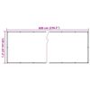vidaXL &Eacute;cran d'intimit&eacute; de balcon cr&egrave;me 600x120 cm PVC