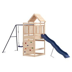 vidaXL Aire de jeux d'ext&eacute;rieur bois de pin massif