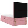 vidaXL Lit avec rangement et matelas Rose 90 x 200 cm Velours