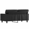 vidaXL Canap&eacute; &agrave; 2 places Noir 120 cm Similicuir