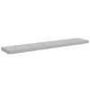vidaXL &Eacute;tag&egrave;res murales flottantes 2 pcs gris b&eacute;ton 120x23,5x3,8cm MDF
