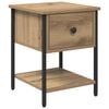vidaXL Table de chevet Ch&ecirc;ne artisanal 34 x 35,5 x 45 cm