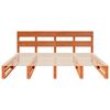 vidaXL Cadre de lit sans matelas cire marron 200x200cm bois pin massif