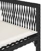 vidaXL Ensemble &agrave; manger de jardin 11 pcs coussins noir r&eacute;sine tress&eacute;e