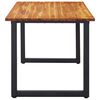 vidaXL Ensemble &agrave; manger d'ext&eacute;rieur 5 pcs Acacia solide et rotin PVC