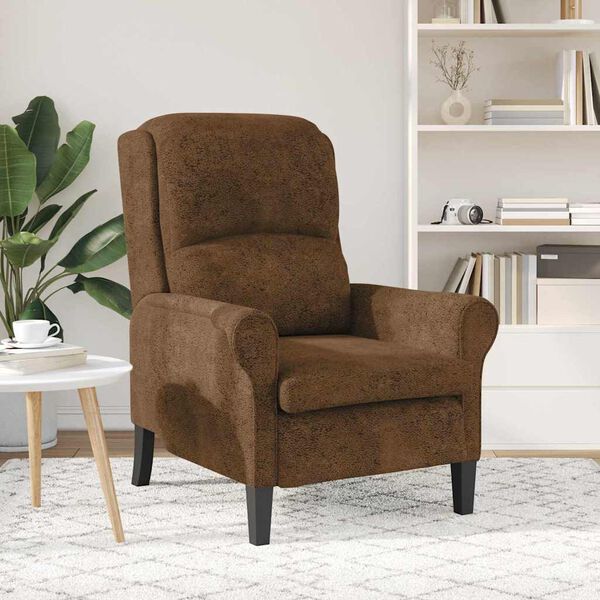 vidaXL fauteuil Marron 76 x 94 x 102 cm Cuir synthétique