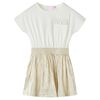 Robe enfants &agrave; manches courtes &eacute;cru 104
