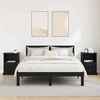 vidaXL Cabinet de chevet avec tiroir 2 pcs Ch&ecirc;ne noir 36 x 43 x 60 cm