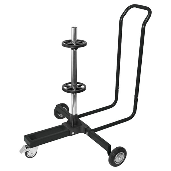 Carpoint Porte-pneu mobile avec housse Aluminium Noir