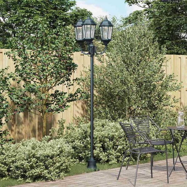 vidaXL Lumi&egrave;re de jardin Vert vintage bross&eacute; 57 x 49 x 241 cm