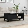 vidaXL Table basse Noir 90x50x36,5 cm Bois d'ing&eacute;nierie