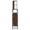 vidaXL Ensemble de meubles de salle de bain 4 pcs Ch&ecirc;ne fum&eacute; Bois