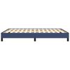 vidaXL Cadre de lit sans matelas bleu 140x190 cm tissu