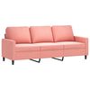 vidaXL Ensemble de canap&eacute;s 2 pcs avec coussins Rose Velours