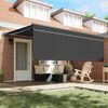 vidaXL Auvent R&eacute;tractable Jaune et blanc 350 x 250 cm