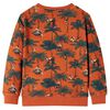Sweatshirt pour enfants rouille clair 140