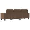 vidaXL Canap&eacute; &agrave; 3 places Marron 180 cm Tissu