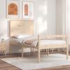 vidaXL Lit pour personne &acirc;g&eacute;e sans matelas bois massif