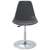 vidaXL Chaises &agrave; manger pivotantes lot de 4 gris PP