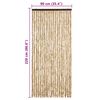 vidaXL Moustiquaire Beige 90x220 cm Chenille