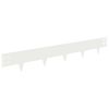 vidaXL Bordure de Pelouse 50 pc 100 x 15 cm Acier Blanc