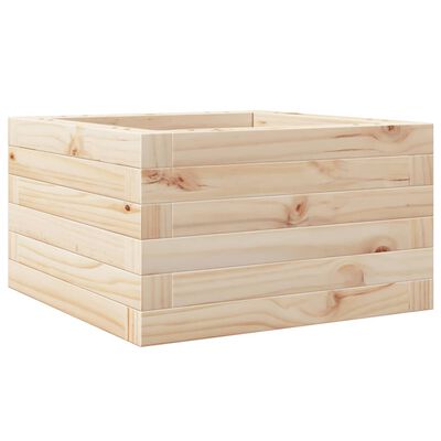 vidaXL Jardinière 40x40x23 cm bois de pin massif