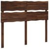 vidaXL T&ecirc;te de lit en bois brut ROSTOCK Marron fonc&eacute; 160 cm