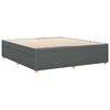 vidaXL Cadre de lit sans matelas gris fonc&eacute; 180x200 cm tissu